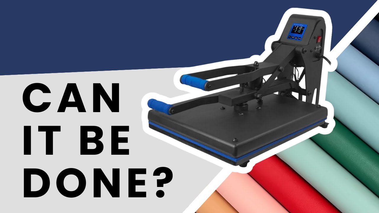 How to Use a Heat Press With Vinyl & Faux Leather