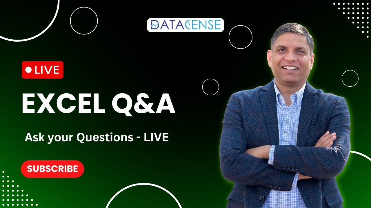 Excel Problems? Let’s Fix Them LIVE | Q&A Session