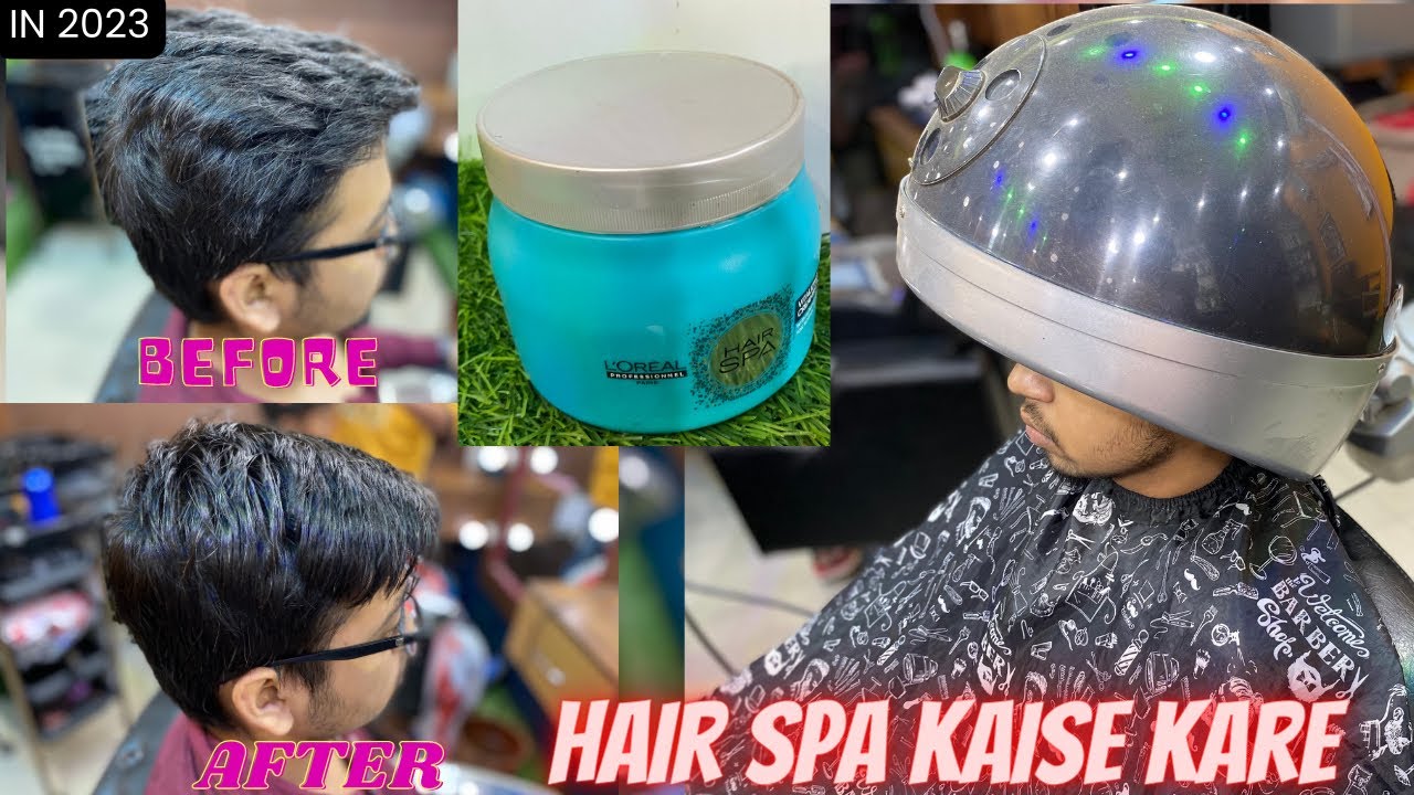 hair spa karne ka simple tarika L'Oreal spa full tutorial video 2023