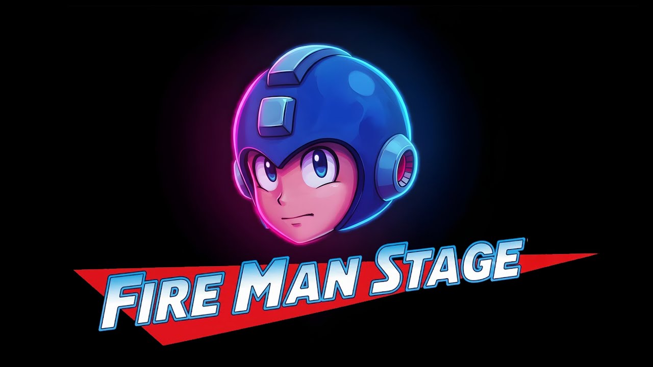 Fire Man Stage From Mega Man but it's Synthwave (1 hour loop)