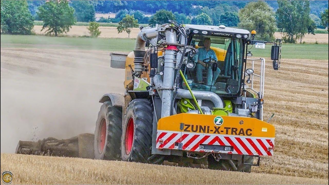 Gülle - Gärsubstrat fahren und einarbeiten CLAAS XERION 4000 SATTEL TRAC