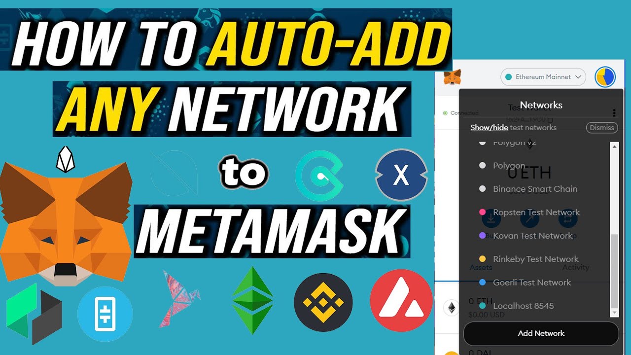 How to add networks to MetaMask automatically | chainlist metamask |  Crypto Wallets Info