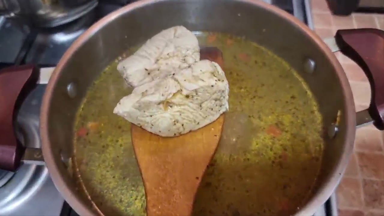 Lebanese chicken barley soup -  شوربة الشعير بالدجاج بنكهة لبنانية - Куриный ячменный суп