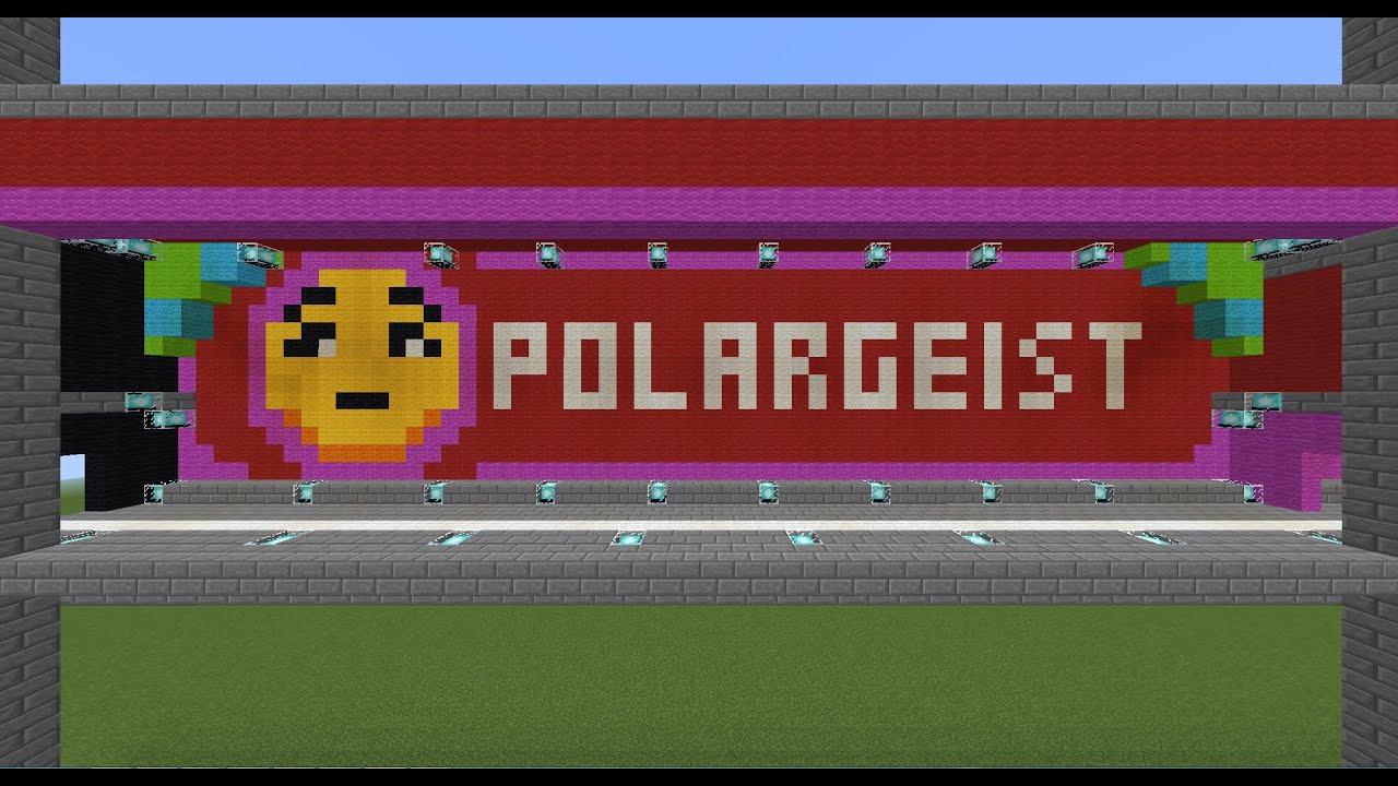 GEOMETRY DASH LEVEL 3 - POLARGEIST IN MINECRAFT! (OLD)