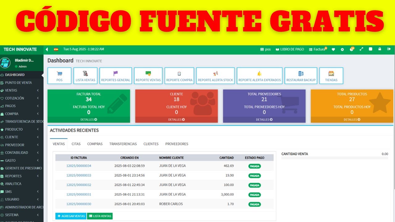 Consigue GRATIS el Código Fuente del Sistema POS Web Multisucursal + BONO Exclusivo