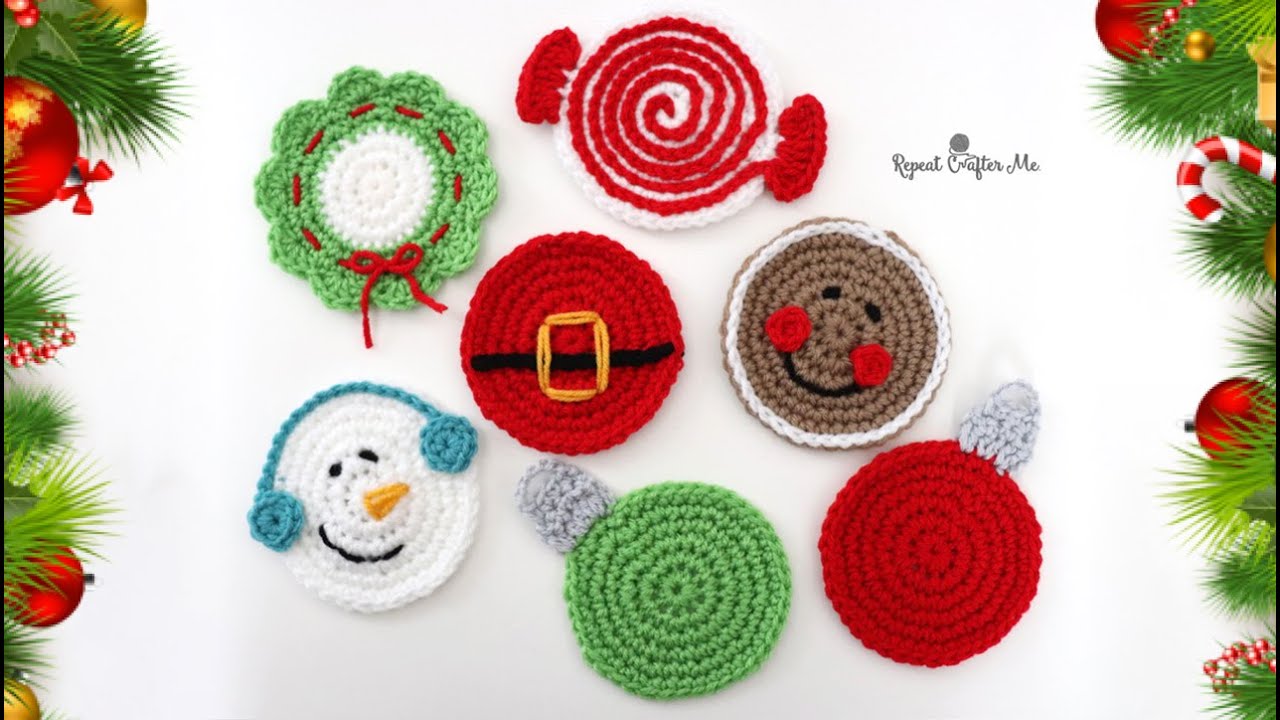 Crochet Christmas Coasters
