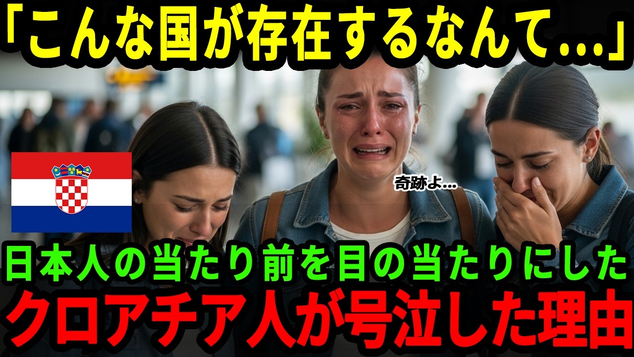 【海外の反応】「もう日本から帰れないわ...」クロアチア人女性日本を訪れ号泣。日本人が気づかない