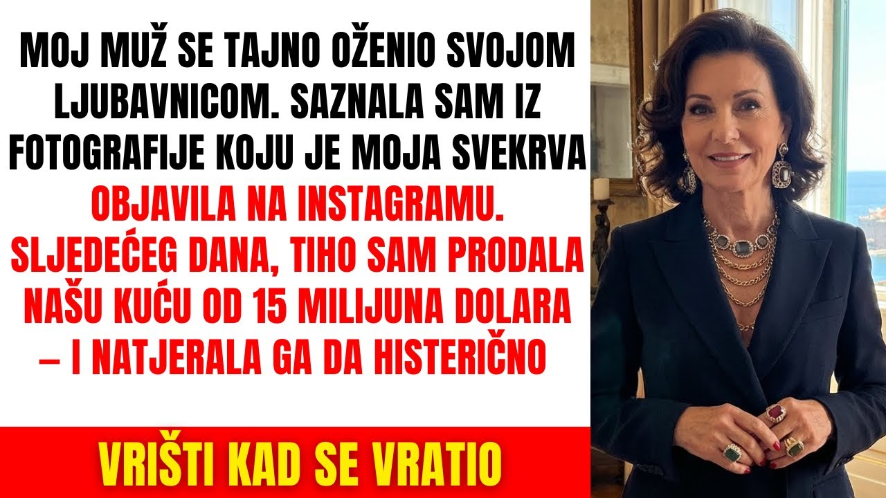 MUŽ SE TAJNO OŽENIO LJUBAVNICOM, PA SAM JA TAJNO PRODALA KUĆU OD 15 MILIJUNA – VRIŠTAO JE...