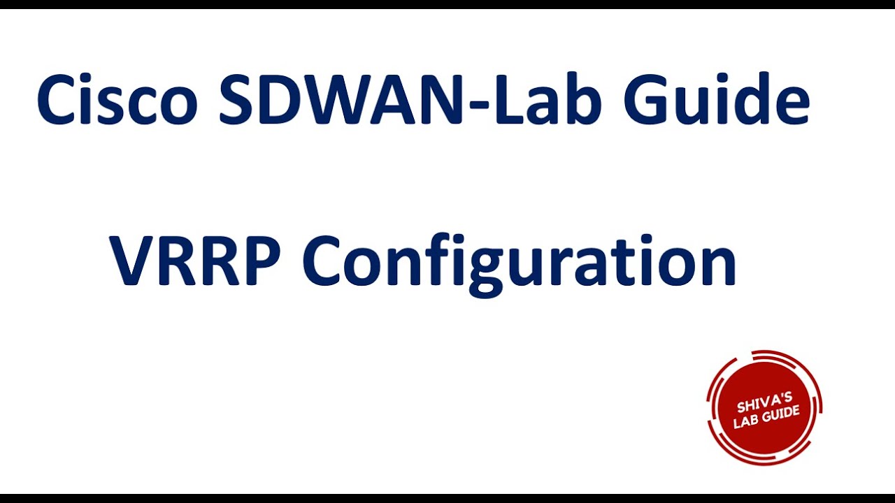 Как настроить VRRP в Cisco SDWAN (Viptela) с помощью шаблона устройства
