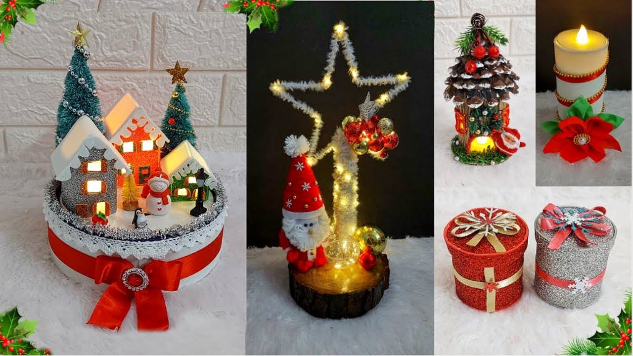 5 unique Best Out of waste Christmas decoration idea with Empty rolls | DIY Christmas craft idea🎄216