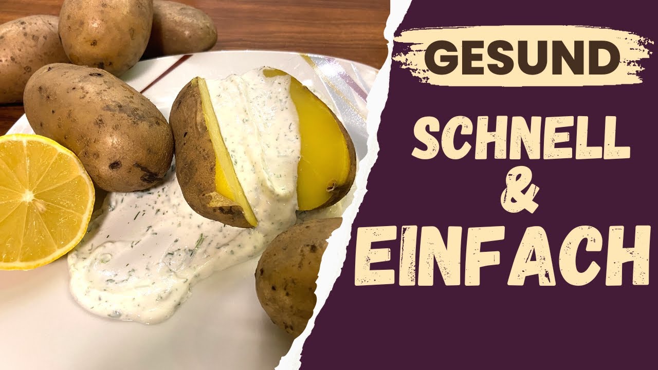 Pellkartoffel und Kräuterquark schnell und einfach selber machen.