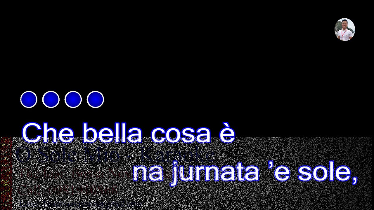 O Sole Mio - Karaoke. Bossa Nova