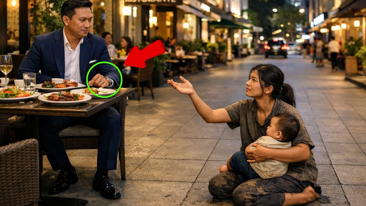 ผมขอรับอาหารที่เหลือของคุณได้ไหมครับ? — แต่เมื่อมหาเศรษฐีสบตาเขา ปาฏิหาริย์ก็เกิดขึ้น...