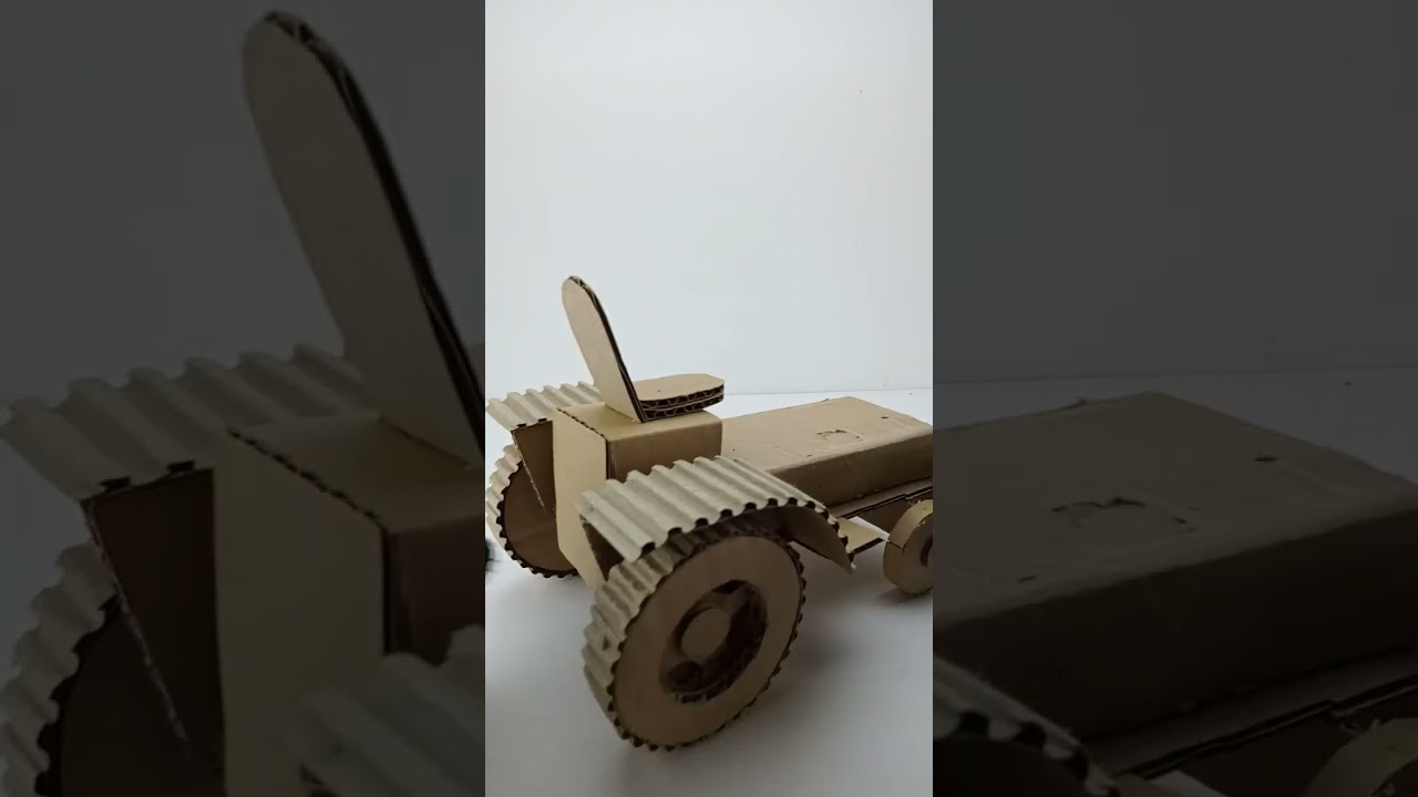 cardboard paper vehicle Craft ideas 