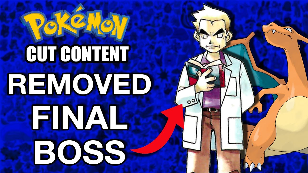 Удалённая битва с профессором Оуком в Pokemon Red & Blue | Вырезанный контент Pokemon