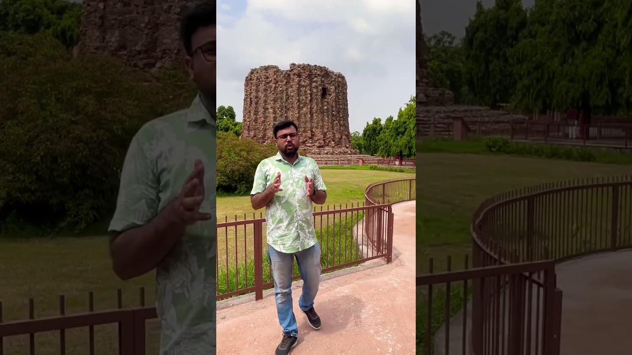 Alai Minar in Qutub Minar complex #qutubminarvlog  #alaiminar #historicplace #exploringhistory