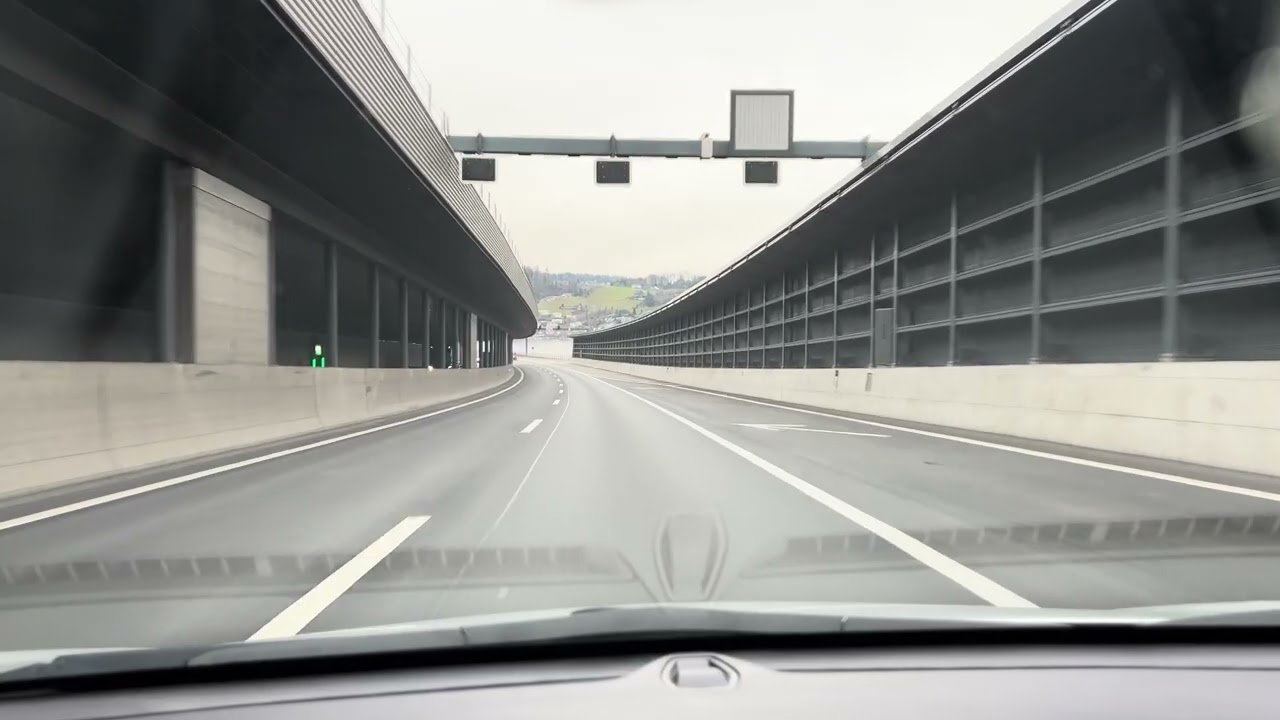 Tuesday Drive from Stans to Rothenburg 4K. 27.01.2026 - Enjoy and Relax #4k #enjoy #relaxing 