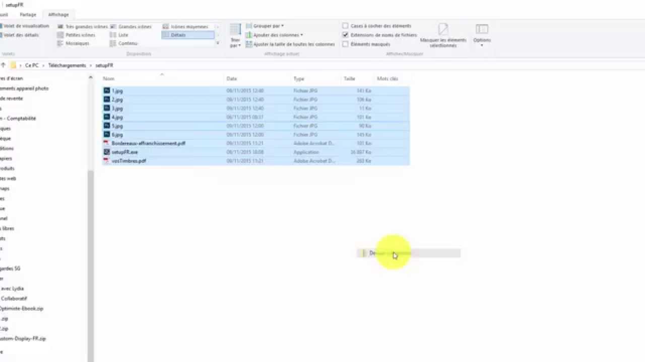 Comment d&eacute;zipper (d&eacute;compresser) un fichier zip ou &agrave; l'inverse cr&eacute;er un fichier zip