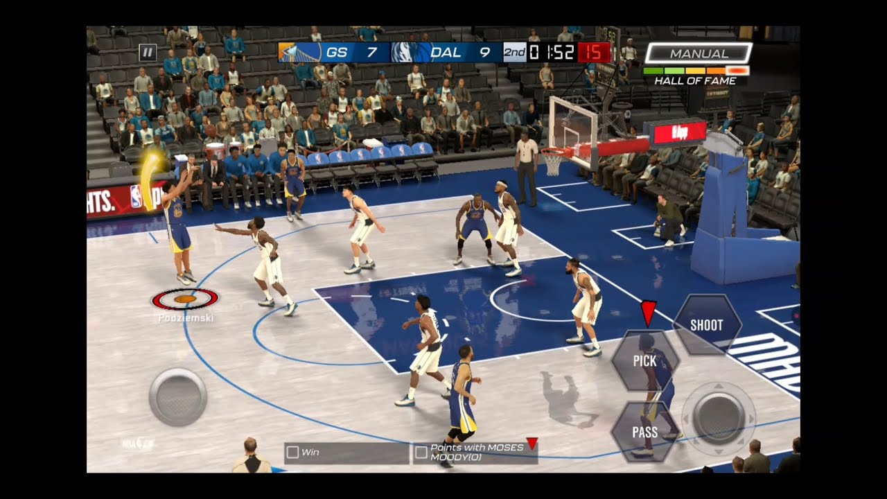 NBA 2K Mobile Hall of Fame | Warriors vs Mavericks | Close 1st Quarter Then It Fell Apart