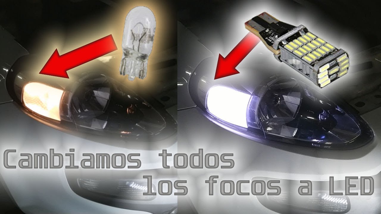 Cambiamos todos las luces de interior y matricula del Fiat Punto
