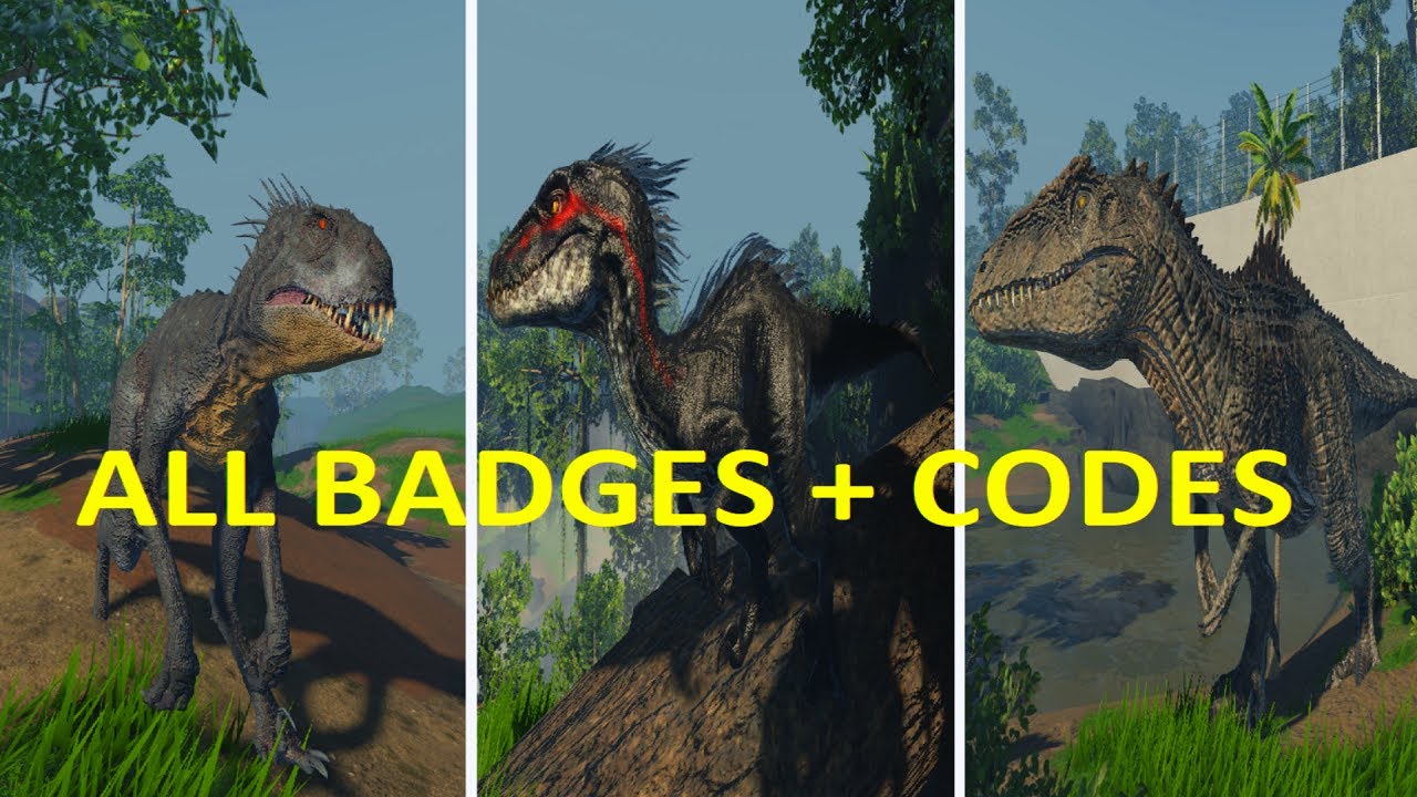 How to get ALL BADGES + ALL CODES and LOCATIONS in JURASSIC GENESIS [BIG UPDATE] ROBLOX !