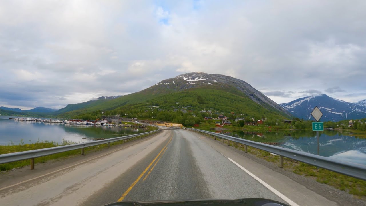 Driving in Norway - Straumen To Mørsvikbotn E6 - 4K60