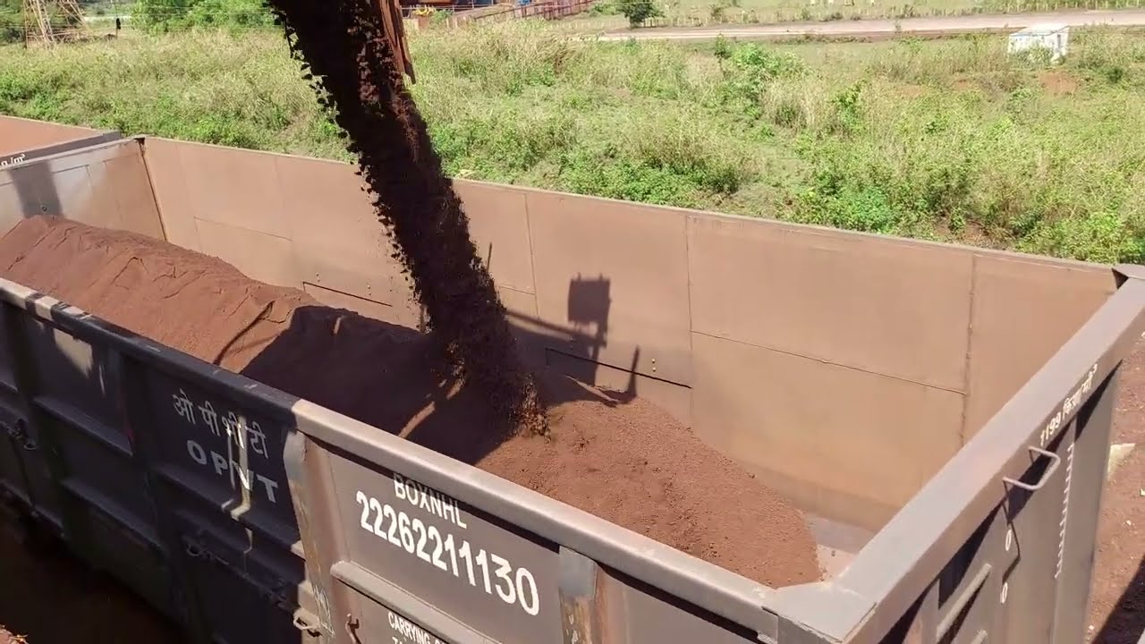 Iron Ore Fines Loading In Rail Wagons