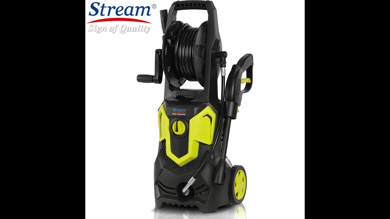 China electric powered high pressure washer machine Operation video