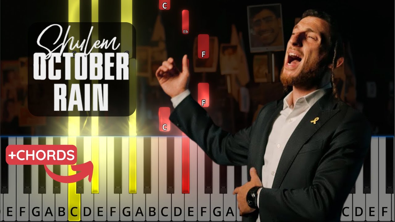 October Rain Piano Tutorial with chords and sheet music. By Shulem Lemmer 