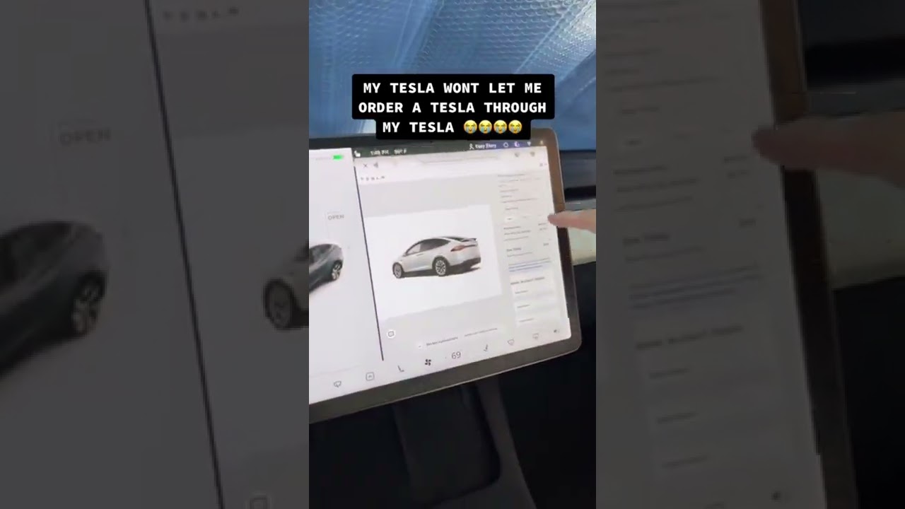 Tesla nie pozwala mi zam&oacute;wić Tesli przez moją Teslę 😭 #shorts #modely #tesla #teslaflex