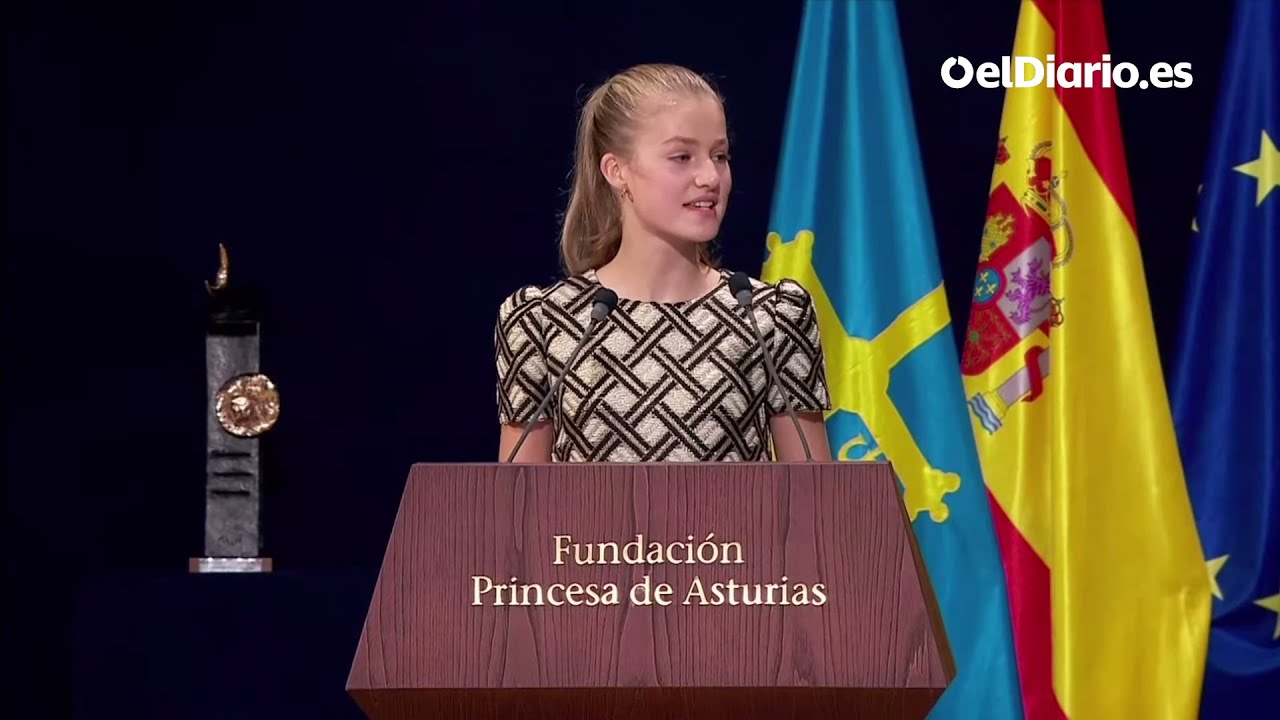 Discurso de Leonor durante la entrega de los Premios Princesa de Asturias