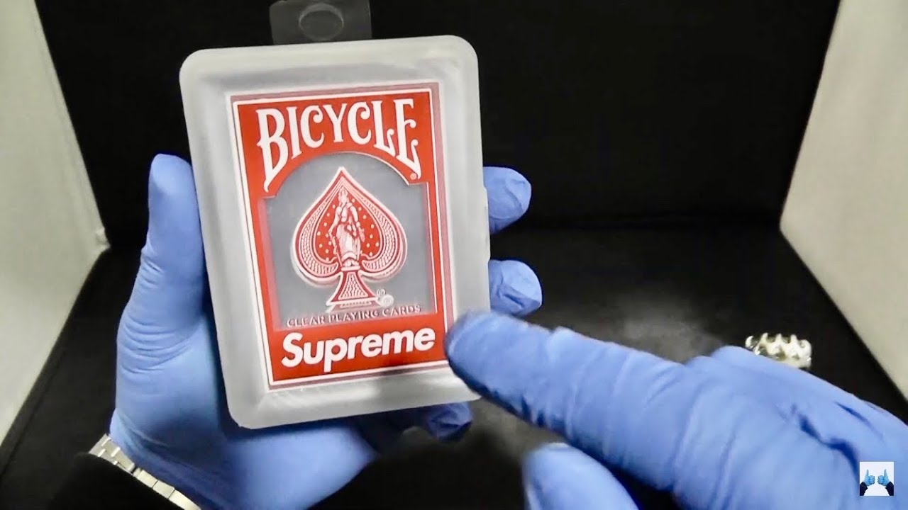 Supreme BICYCLE PLAYING CARDS 🎲 REVIEW UNBOXING FW20 COLLECTION HYPE ASHENS KSI W2S ALIA