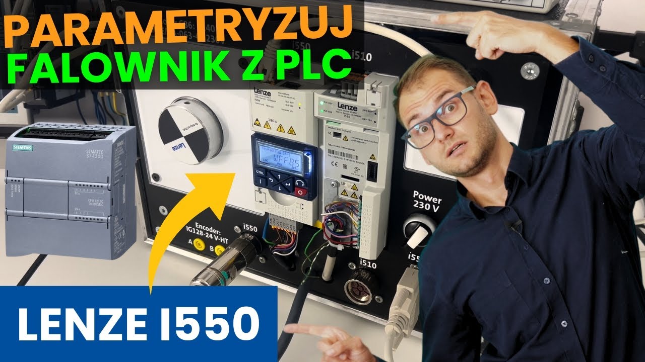 Parametryzacja falownika Lenze i550 z PLC Siemens S7-1200