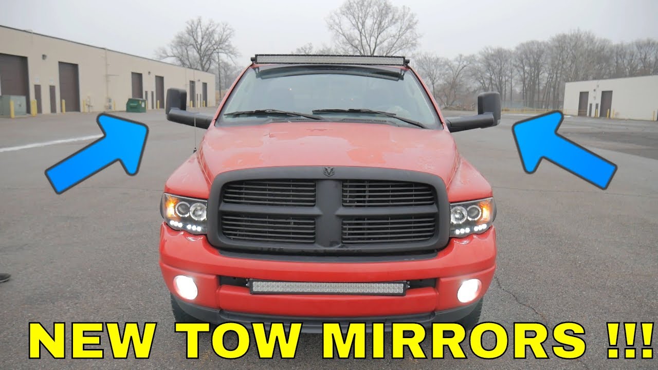 How to install TOW MIRRORS with turn signals on a  Dodge Ram (YITAMOTOR)