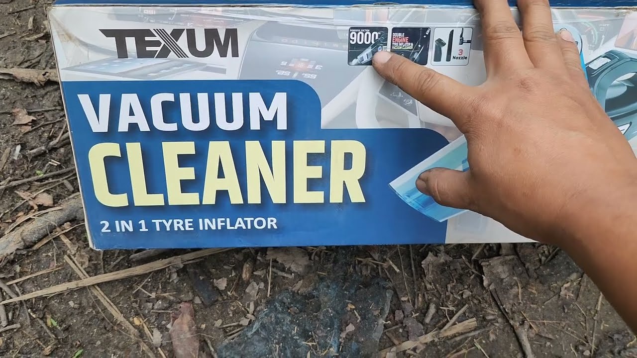 Texum 2 in 1 tyre inflator + Vaccum cleaner unboxing &Testing