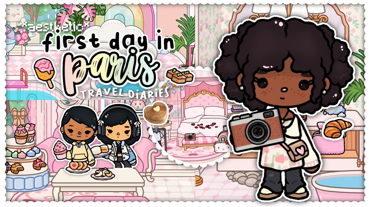 *AESTHETIC*FIRST DAY IN PARIS🍵🥞Romantising life,spa,pastel cafe🧁🌸𐔌ep.2 travel girl diaries 