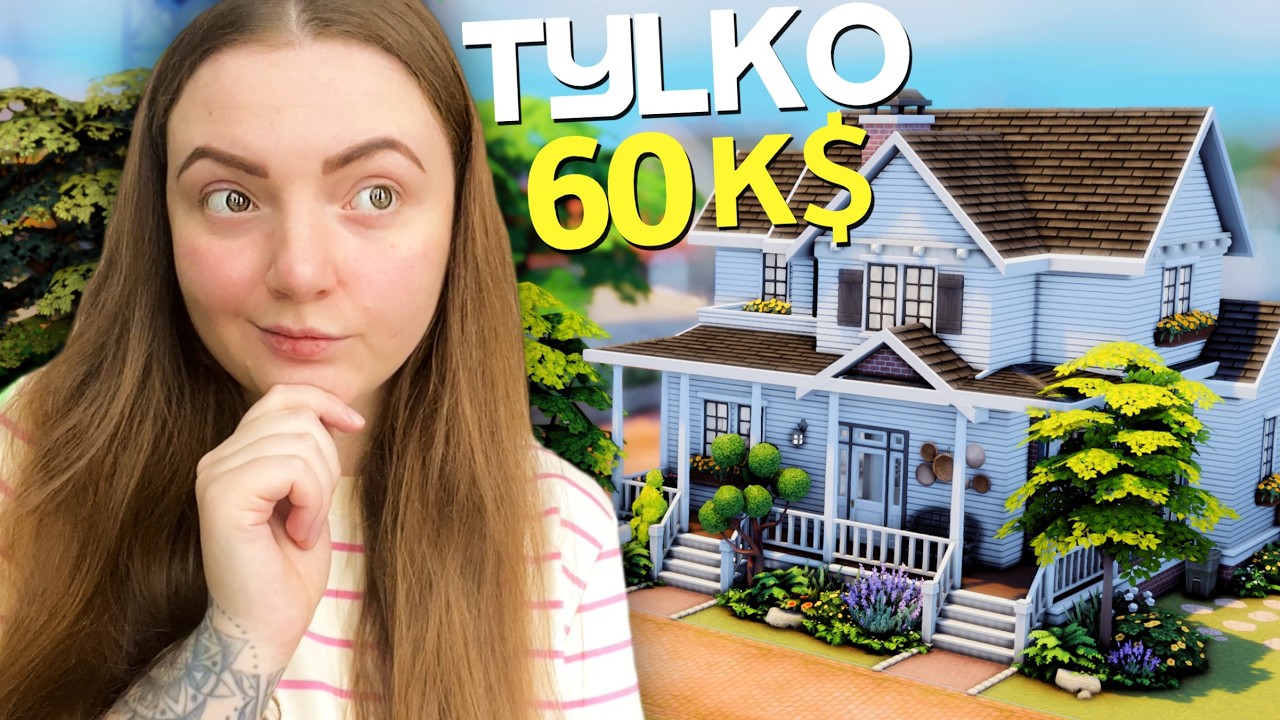 Ten domek kosztuje TYLKO 60k… a wygląda TAK?! 😳 The Sims 4 *speedbuild*