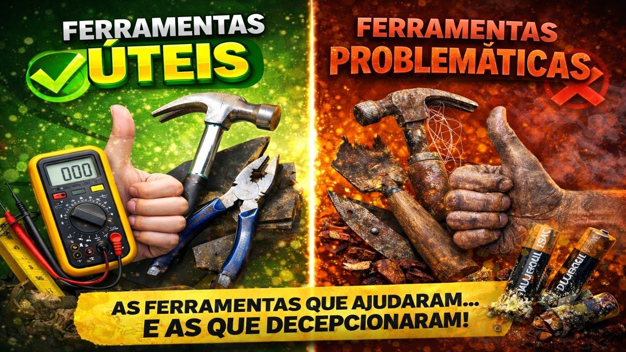 Ferramentas mais úteis em destaque e as que deram ruim aqui no canal