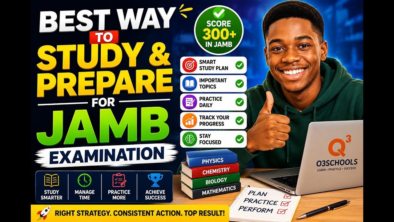 BEST WAY to study & prepare for JAMB Examination 2025 + Syllabus + Textbooks + Guide