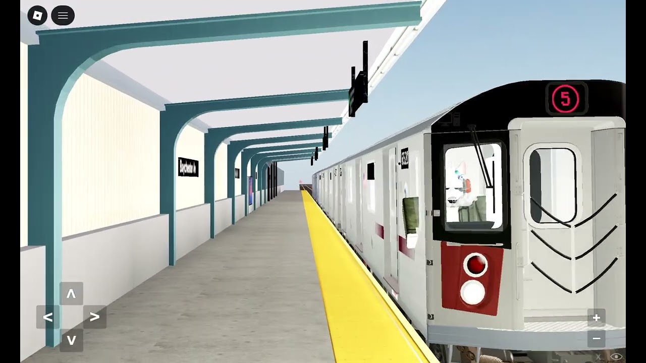 Eastchester-Dyre Avenue bound R142 5 local train at Baychester Avenue 