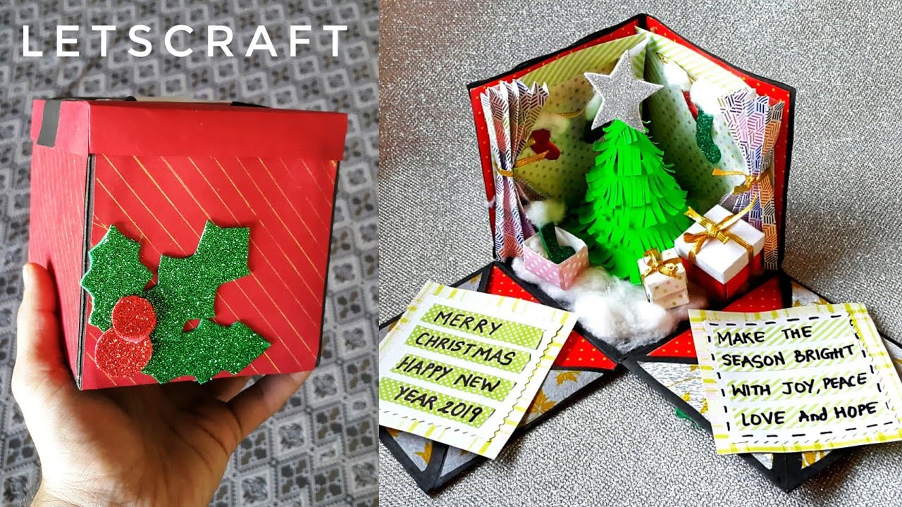 Christmas Explosion Box | Christmas DIY | #ChristmasGifts #Christmas2018 #Christmas