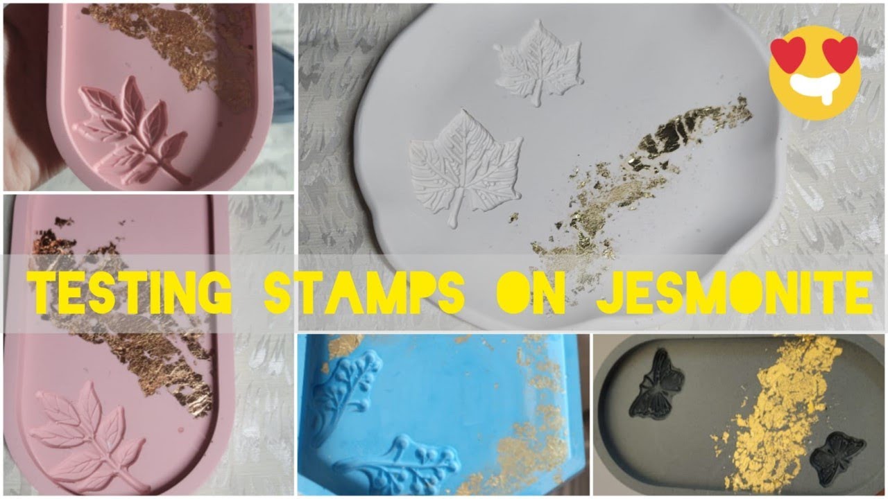 Jesmonite |Testing Stamps