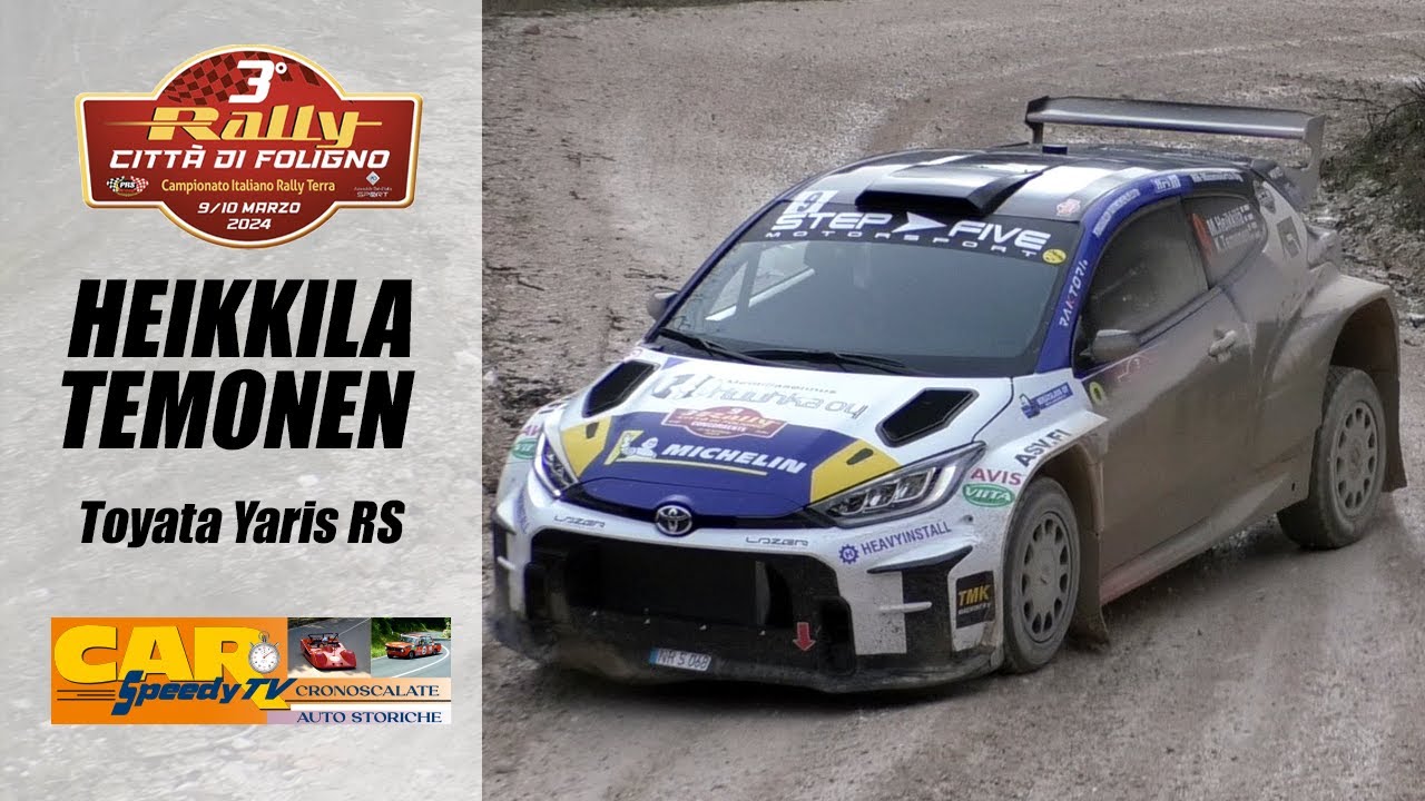 Rally città di Foligno 2024 || Mikko Heikkila - Kristian Temonen || Toyata Yaris RS