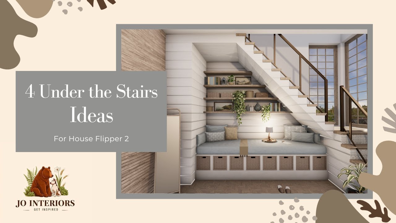 House Flipper 2 Ideas - 4 Under the Stairs Ideas