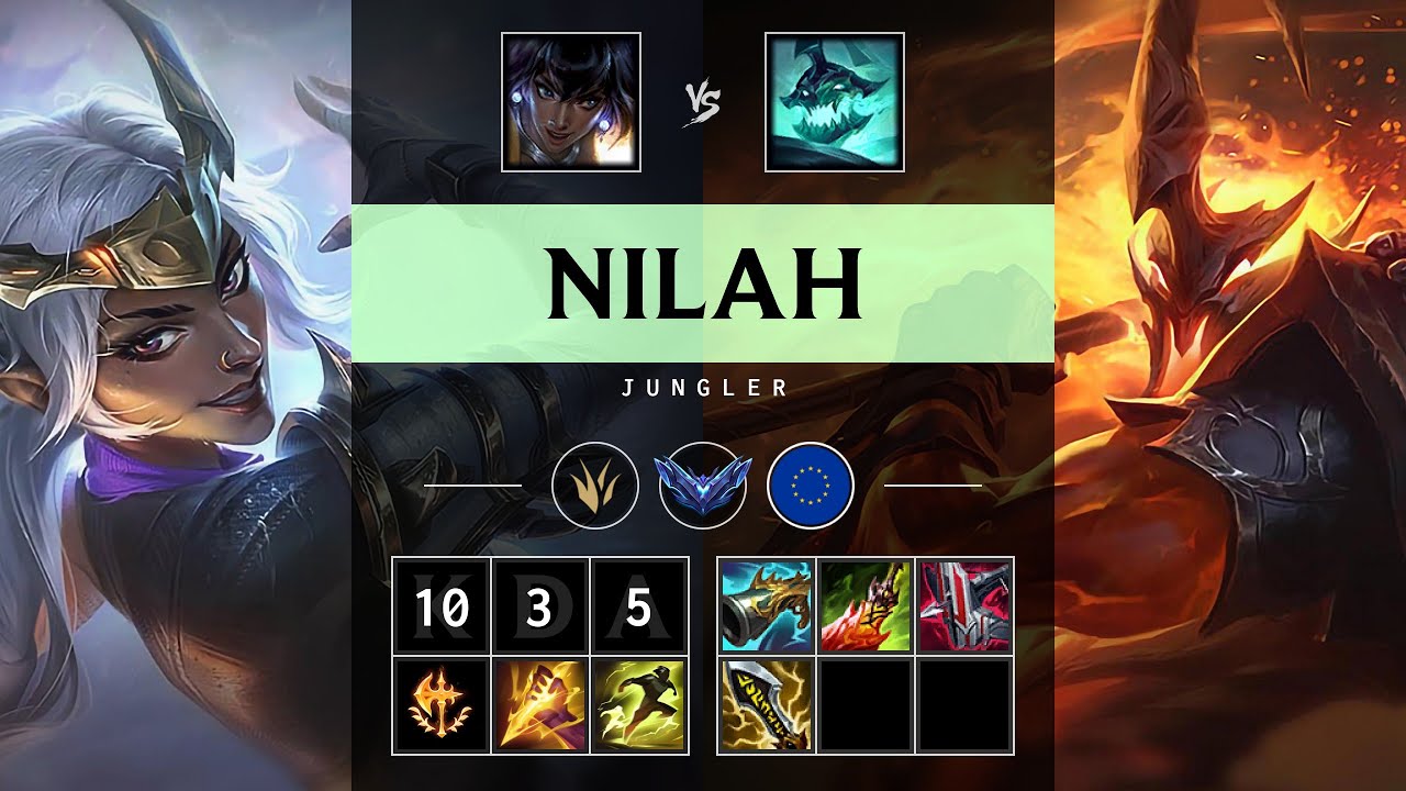 Nilah Jungle vs Hecarim - EUW Diamond Patch 25.17