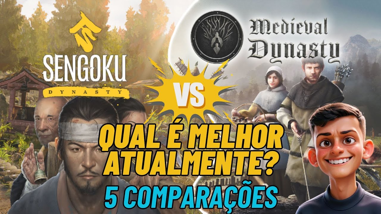 MEDIEVAL DYNASTY vs SENGOKU DYNASTY — Qual vale mais a pena em 2025? (COMPARATIVO)