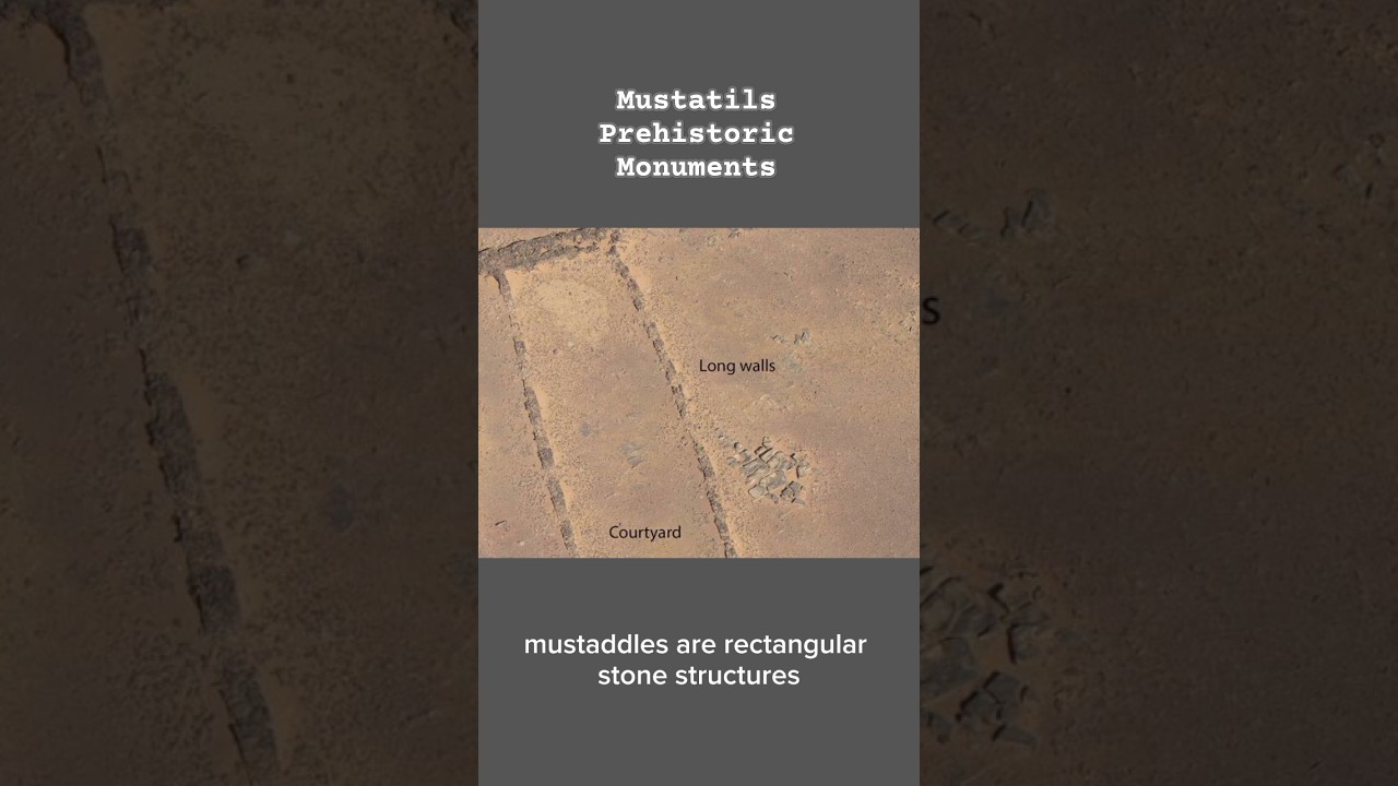 Mustatils: Prehistoric Sandstone Monuments #youtubeshorts #saudiarabia