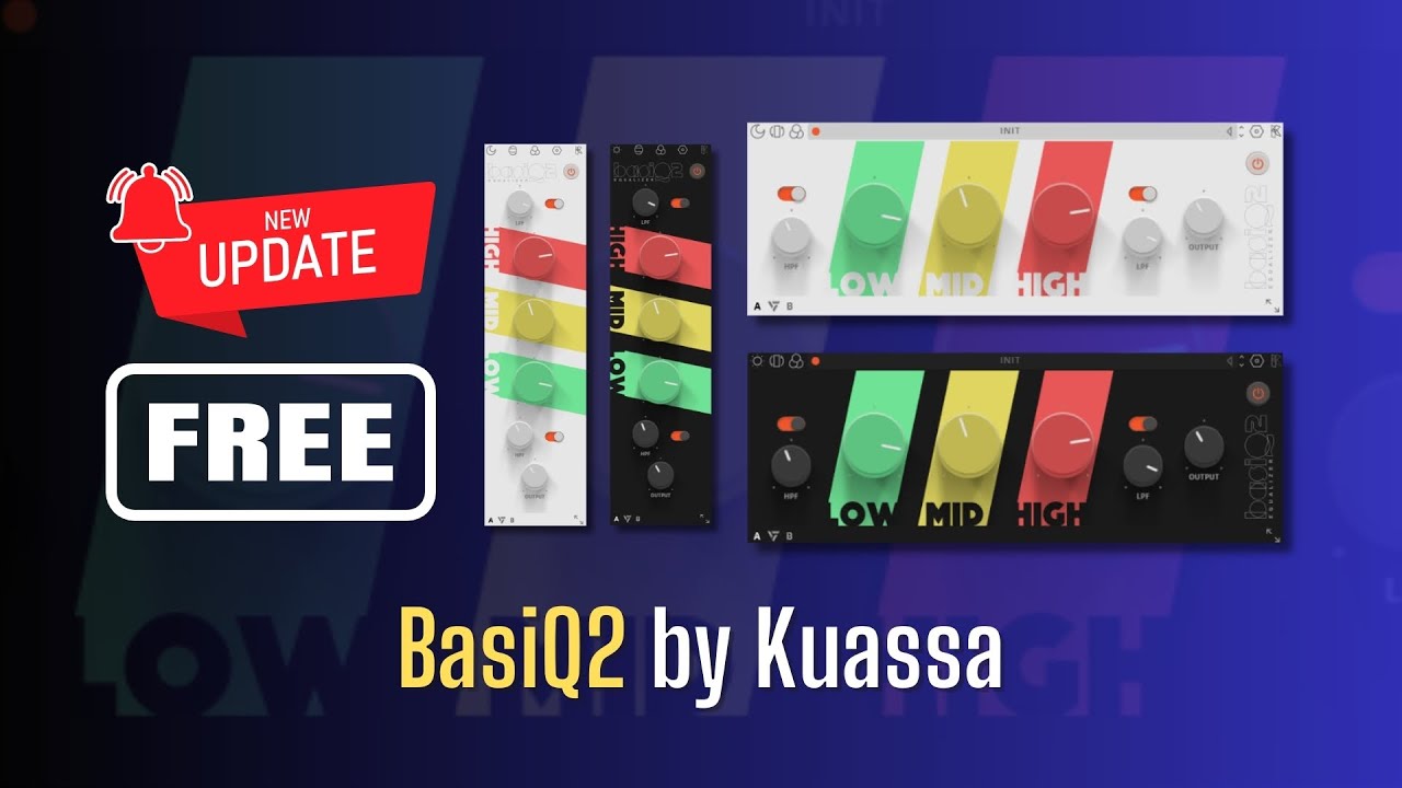 NEW UPDATE of This HIGH QUALITY FREE Plugin! BasiQ2 by Kuassa - Sound Demo