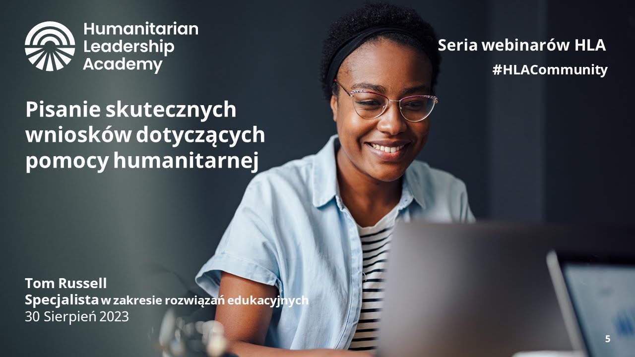 [PL] Writing effective proposals for humanitarian response [audio: Polish]