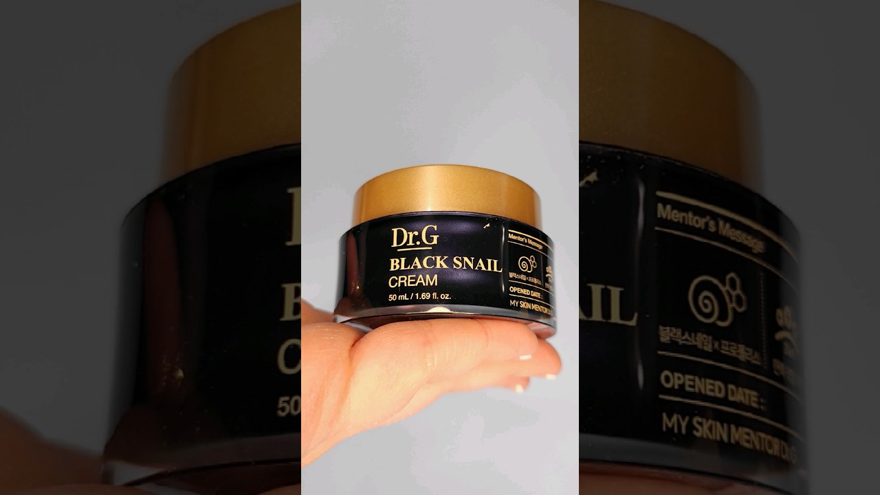 Have you tried Black Snail Cream!?!? 👀🐌 #KBeauty #DrG #SkinCare #Content #SnailCream #Gifted #Review